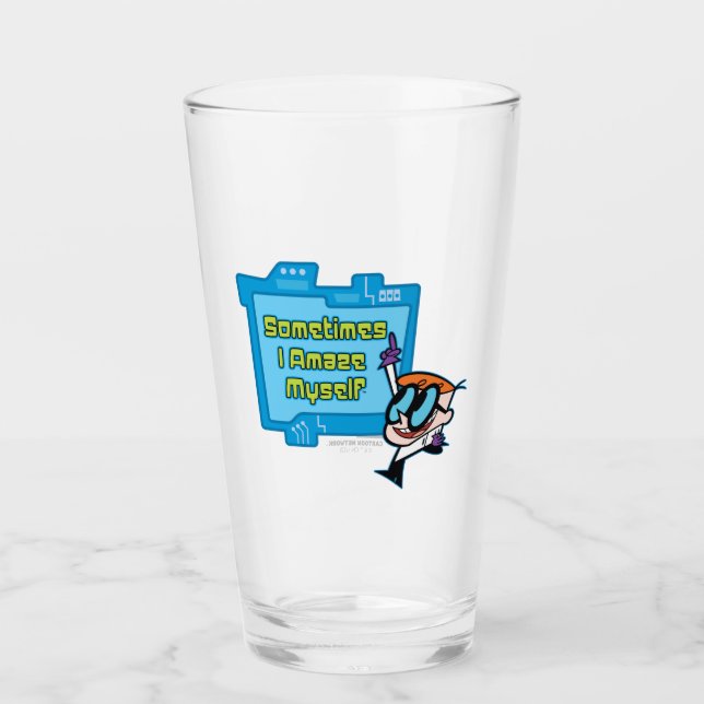 Dexter - Sometimes I Amaze Myself Glass (Front)