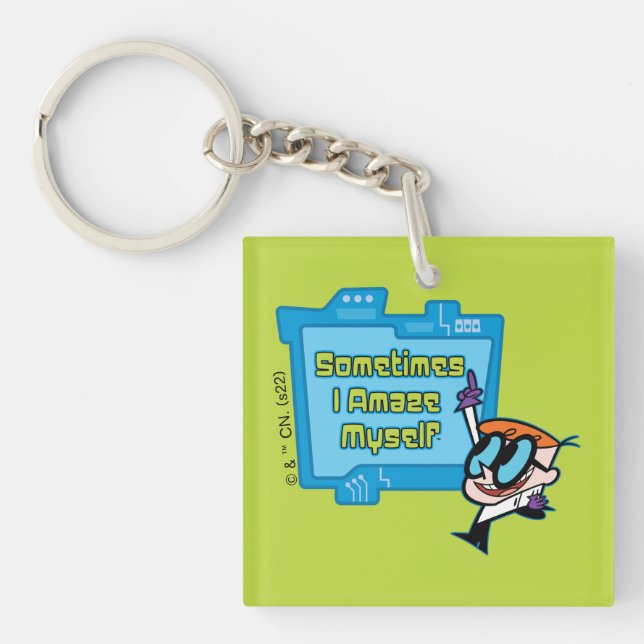 Dexter - Sometimes I Amaze Myself Keychain (Front)