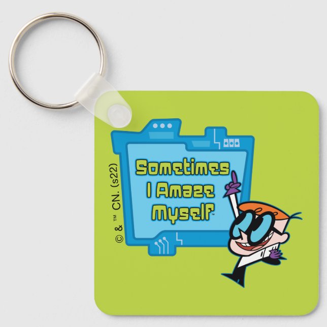 Dexter - Sometimes I Amaze Myself Keychain (Front)