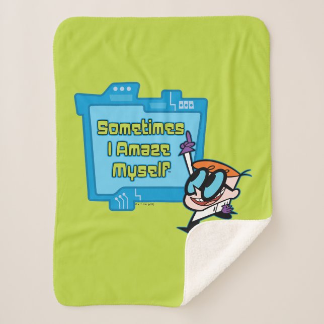 Dexter - Sometimes I Amaze Myself Sherpa Blanket (Front)