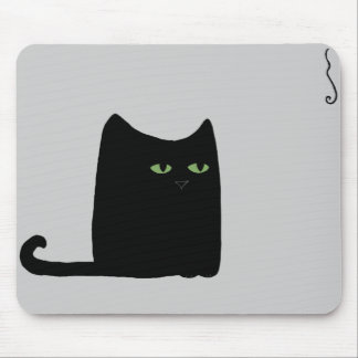 Dexter the Fat Black Cat Mousepad (customizable)
