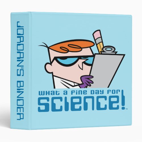 Dexter _ What A Fine Day For Science 3 Ring Binder