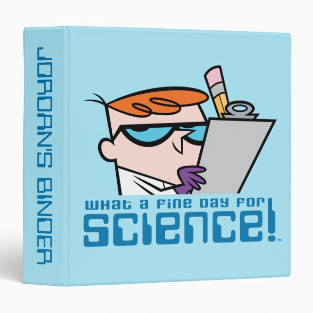 Dexter - What A Fine Day For Science! 3 Ring Binder (Front/Spine)
