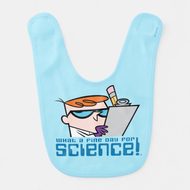 Dexter - What A Fine Day For Science! Baby Bib (Front)