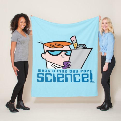 Dexter _ What A Fine Day For Science Fleece Blanket
