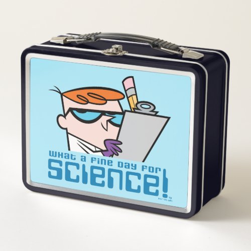 Dexter _ What A Fine Day For Science Metal Lunch Box
