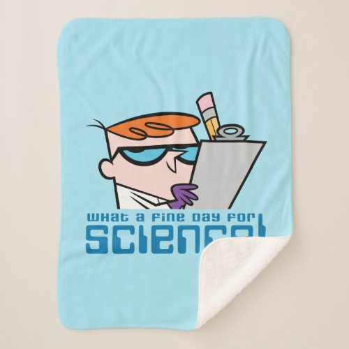Dexter _ What A Fine Day For Science Sherpa Blanket