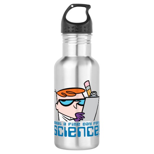 Dexter _ What A Fine Day For Science Stainless Steel Water Bottle