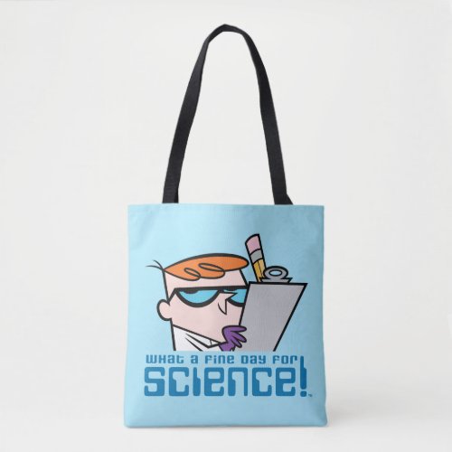 Dexter _ What A Fine Day For Science Tote Bag