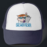 Dexter - What A Fine Day For Science! Trucker Hat<br><div class="desc">Dexter's Laboratory | Check out this fun graphic of Dexter with a clipboard and his phrase: "What a fine day for science!".</div>