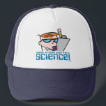 Dexter - What A Fine Day For Science! Trucker Hat<br><div class="desc">Dexter's Laboratory | Check out this fun graphic of Dexter with a clipboard and his phrase: "What a fine day for science!".</div>