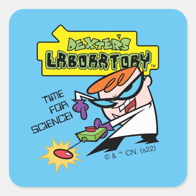 Dexter With Remote Square Sticker (Front)