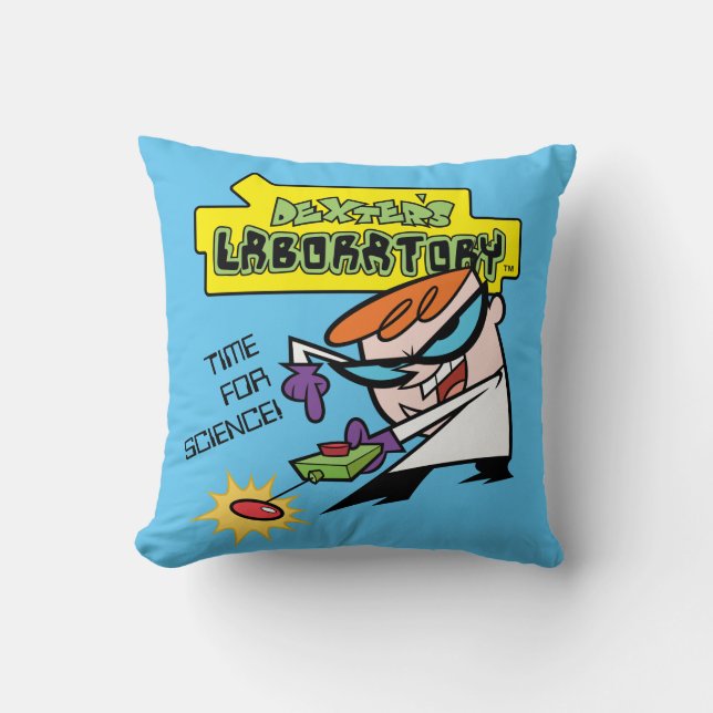 Dexter With Remote Throw Pillow (Front)