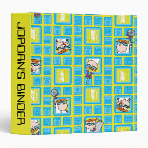Dexter's Laboratory Experiments Pattern 3 Ring Binder