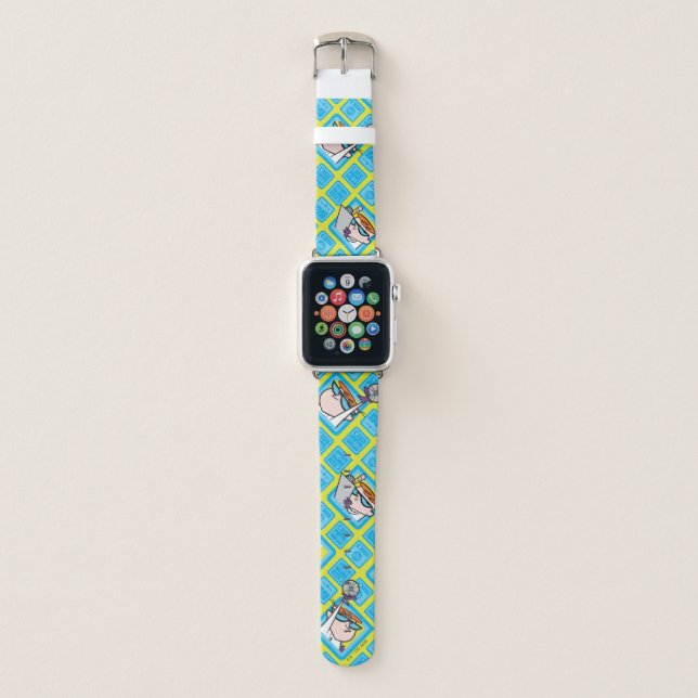 Dexter's Laboratory Experiments Pattern Apple Watch Band (Front)