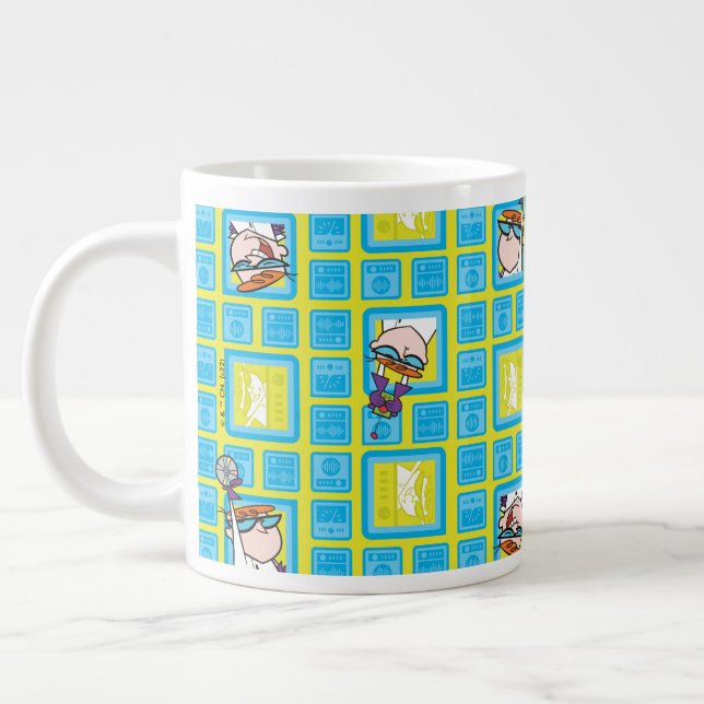 Dexter's Laboratory Experiments Pattern Giant Coffee Mug (Left)