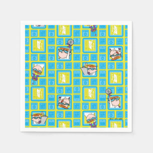 Dexter's Laboratory Experiments Pattern Napkins