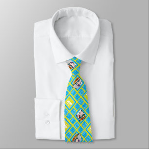 Dexter's Laboratory Experiments Pattern Neck Tie