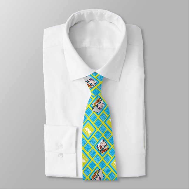Dexter's Laboratory Experiments Pattern Neck Tie (Tied)
