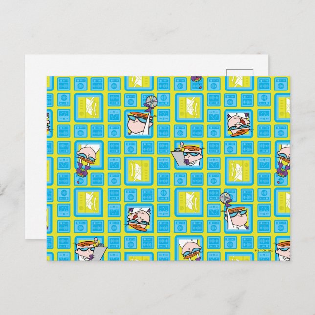 Dexter's Laboratory Experiments Pattern Postcard (Front/Back)