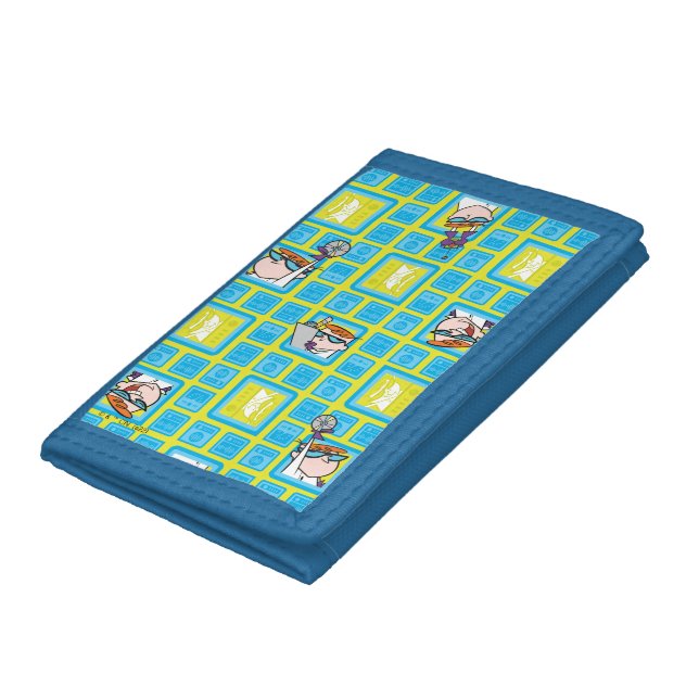 Dexter's Laboratory Experiments Pattern Trifold Wallet (Bottom)