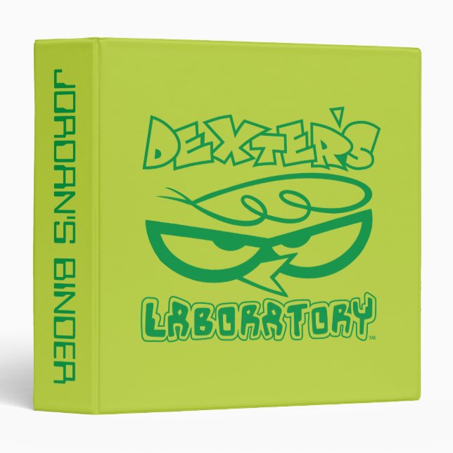 Dexter's Laboratory Face Logo 3 Ring Binder (Front/Spine)