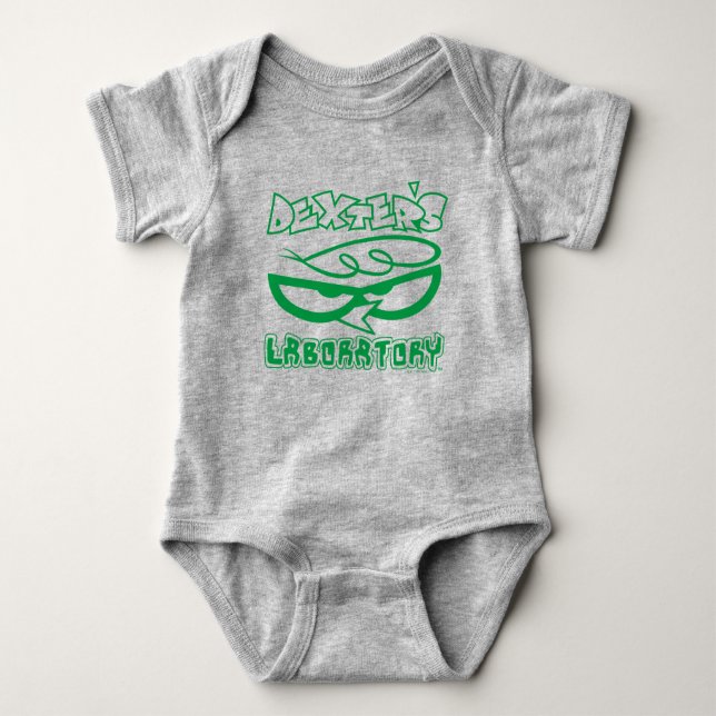 Dexter's Laboratory Face Logo Baby Bodysuit (Front)