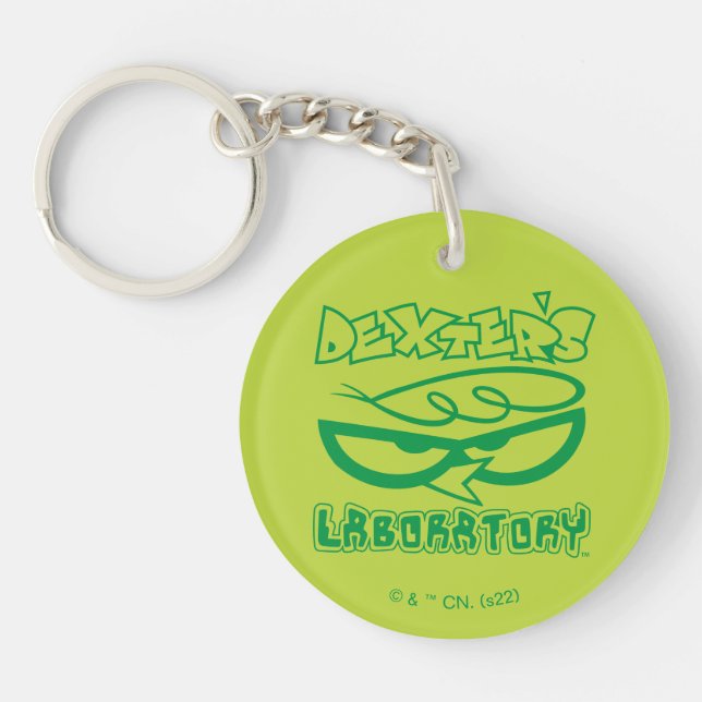 Dexter's Laboratory Face Logo Keychain (Front)