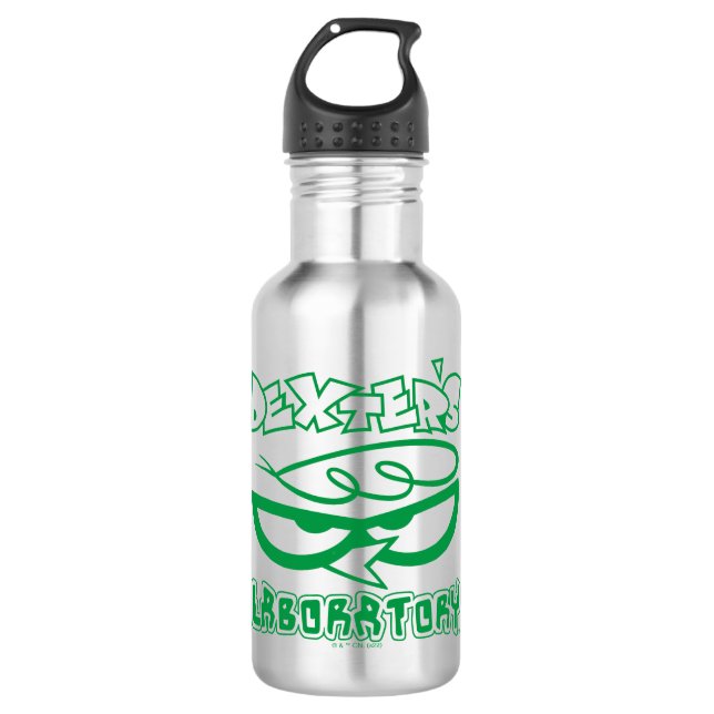 Dexter's Laboratory Face Logo Stainless Steel Water Bottle (Front)