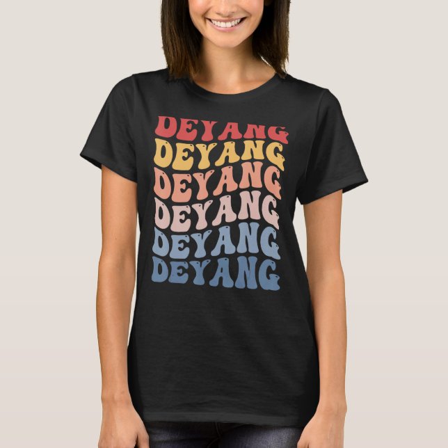 Deyang City Groovy Retro T-Shirt (Front)