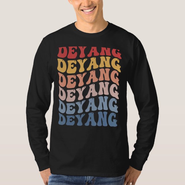 Deyang City Groovy Retro T-Shirt (Front)