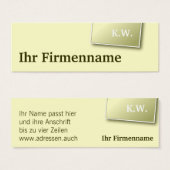 Dezente kleine Karten (Front & Back)