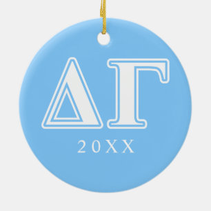 DG Letters Ceramic Ornament