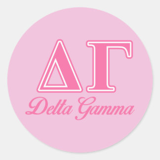 DG Letters Classic Round Sticker