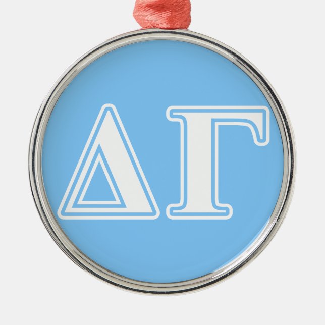 DG Letters Metal Ornament (Front)