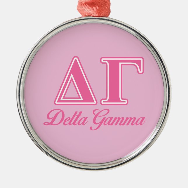 DG Letters Metal Ornament (Front)