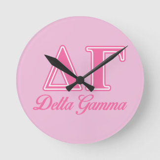 DG Letters Round Clock