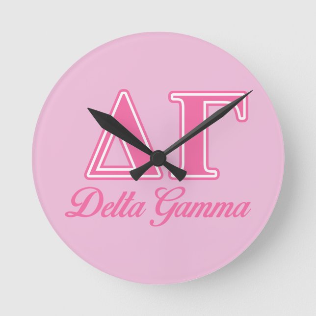 DG Letters Round Clock (Front)