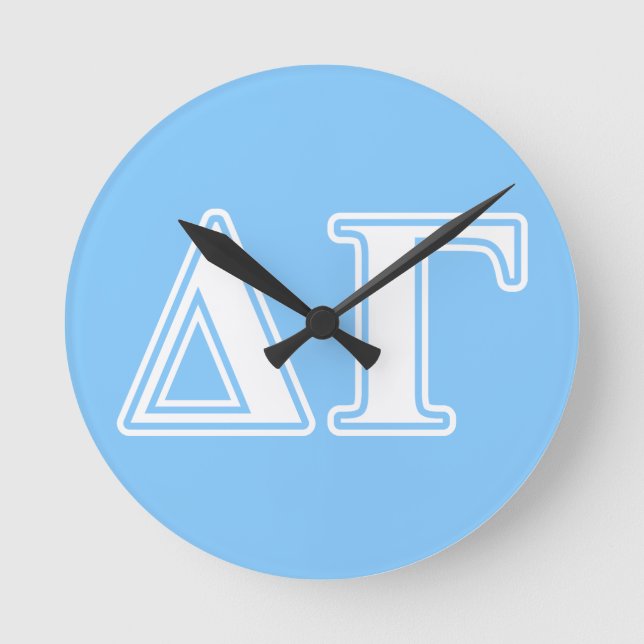 DG Letters Round Clock (Front)