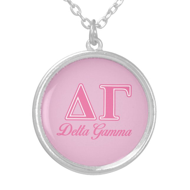 DG Letters Silver Plated Necklace (Front)