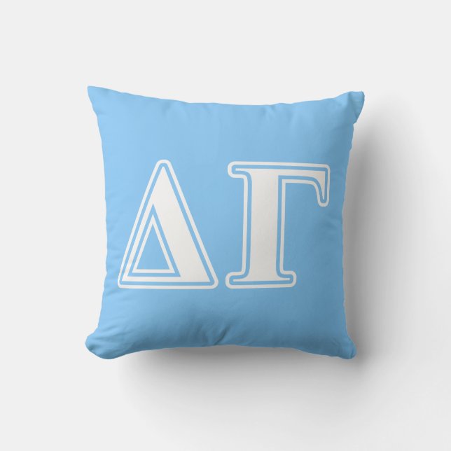 DG Letters Throw Pillow (Front)