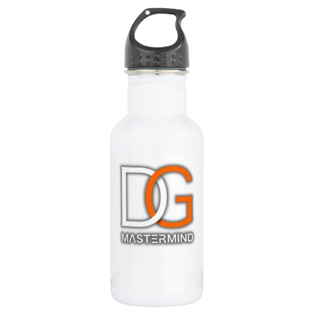 DG Mastermind White Water Bottle (Front)