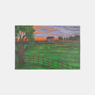 DG Paintings Peaceful Cabin Rug