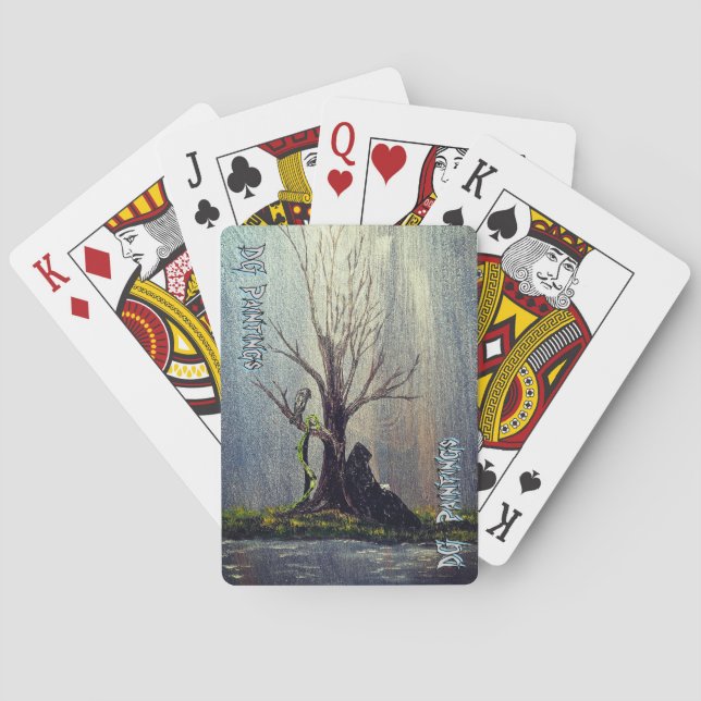 DG Paintings Resting Reaper Poker Cards (Back)