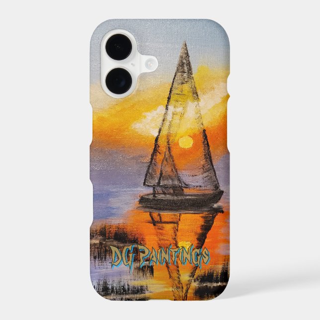 DG Paintings Sunrise Sail  iPhone Case (Back)