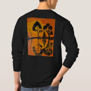 DG Paintings Sunset reflections long sleeve T-Shirt