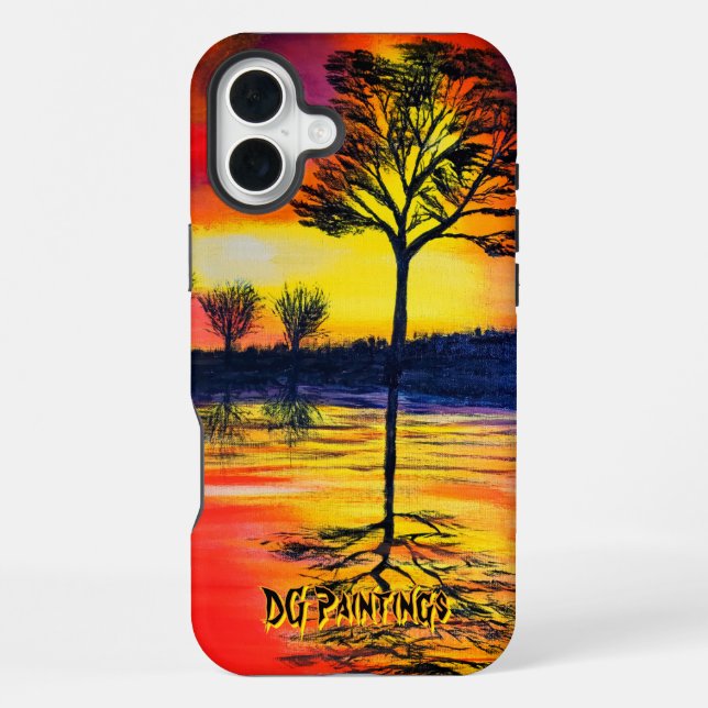 DG Paintings Warm Sun Reflection Iphone Case (Back)