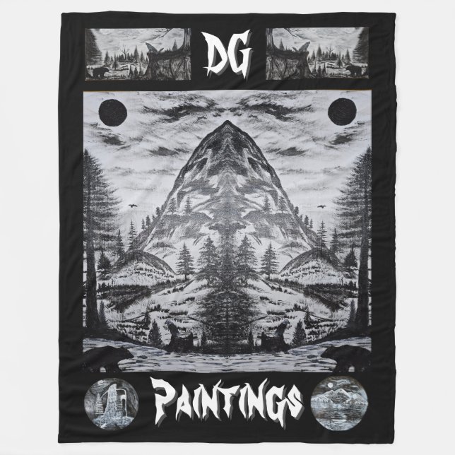 DG Paintings Wild Mountain Blanket (Front)