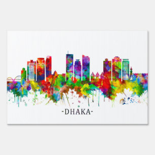 Dhaka Bangladesh Skyline Sign