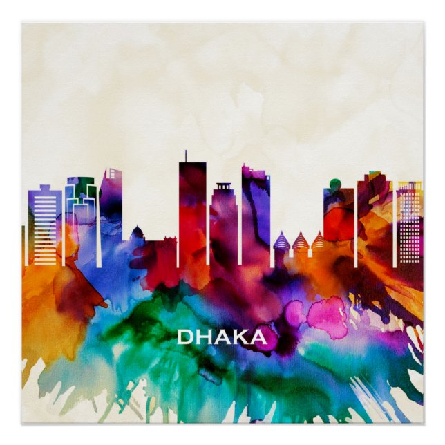 Dhaka Skyline Poster (Front)